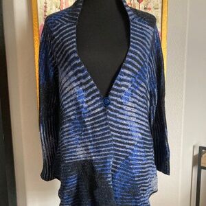 Aldo Martins Blue Swing Style Sweater Jacket